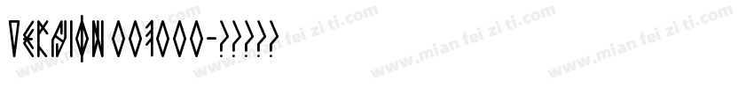 Version 001000字体转换